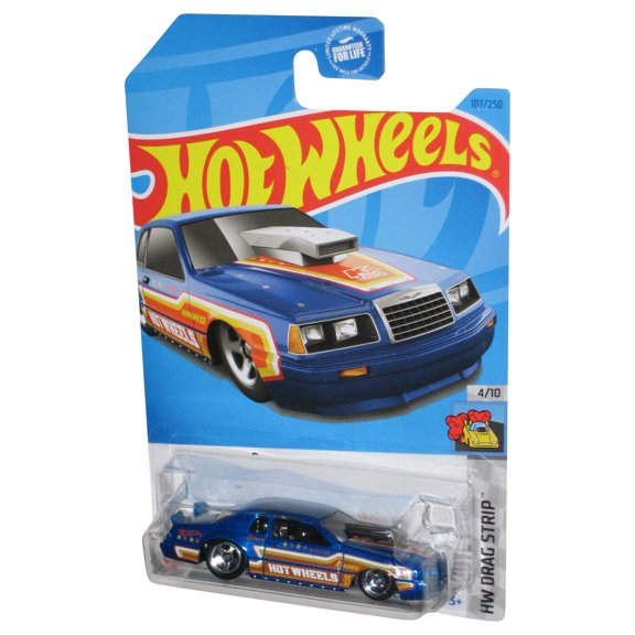 Hot Wheels HW Drag Strip 4/10 (2021) Blue '86 Ford Thunderbird Pro Stock Toy Car 107/250