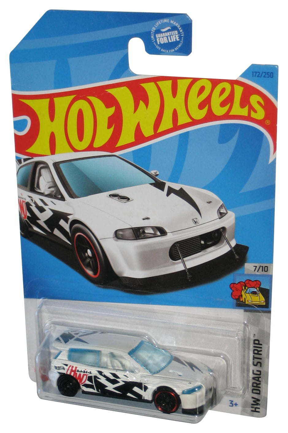 Hot Wheels HW Drag Strip 7/10 (2021) White Honda Civic Custom Toy