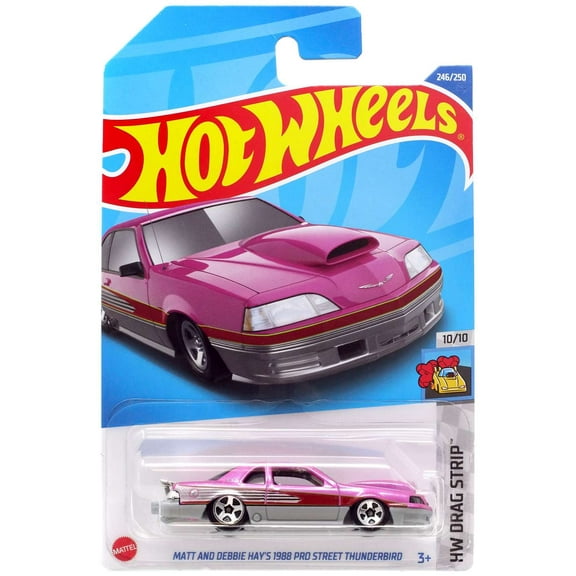 Hot Wheels HW Drag Strip Matt & Debbie Hay's 1988 Pro Street Thunderbird Diecast Car