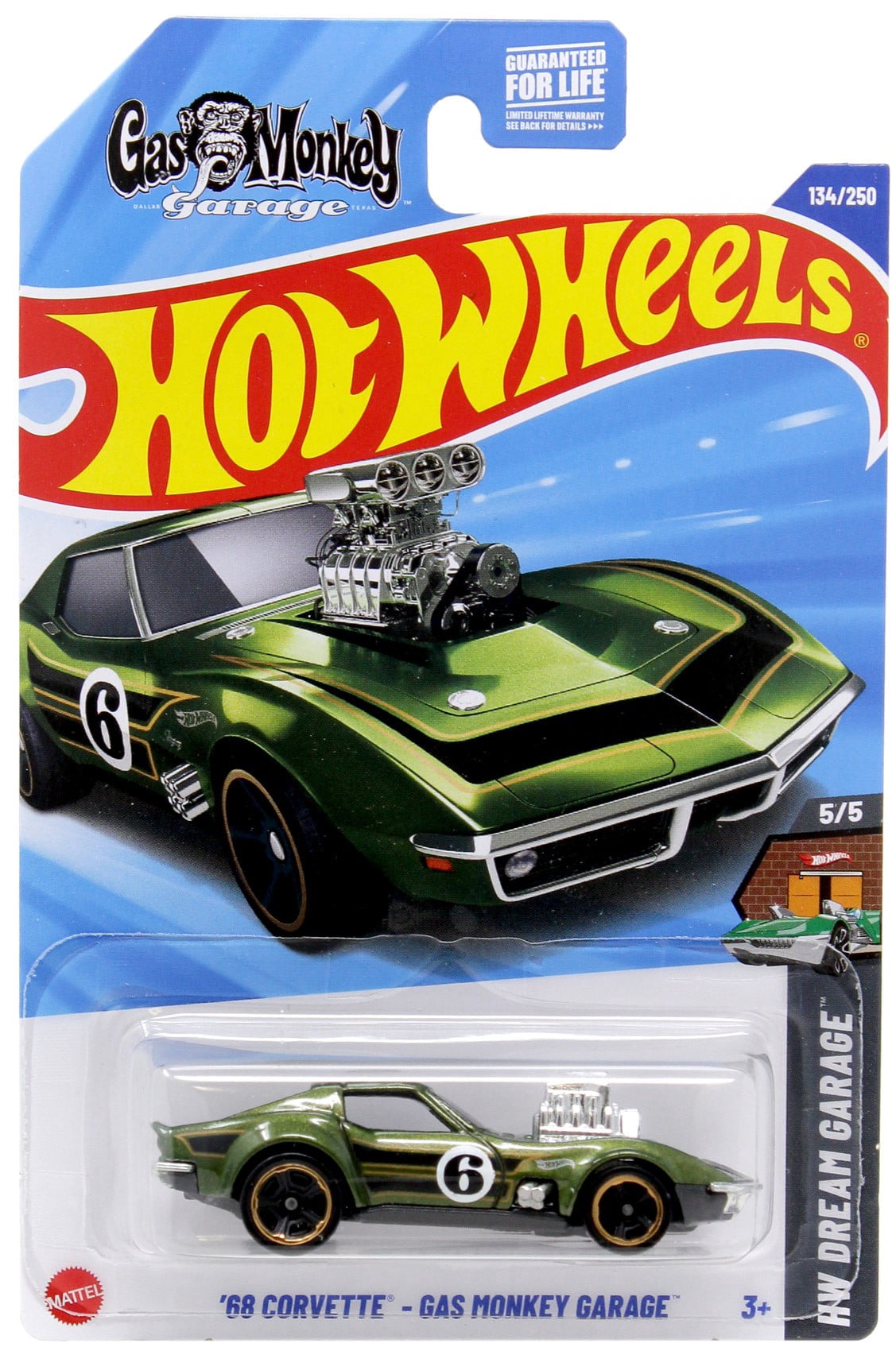 Hot Wheels HW Dream Garage '68 Corvette - Gas Monkey Garage