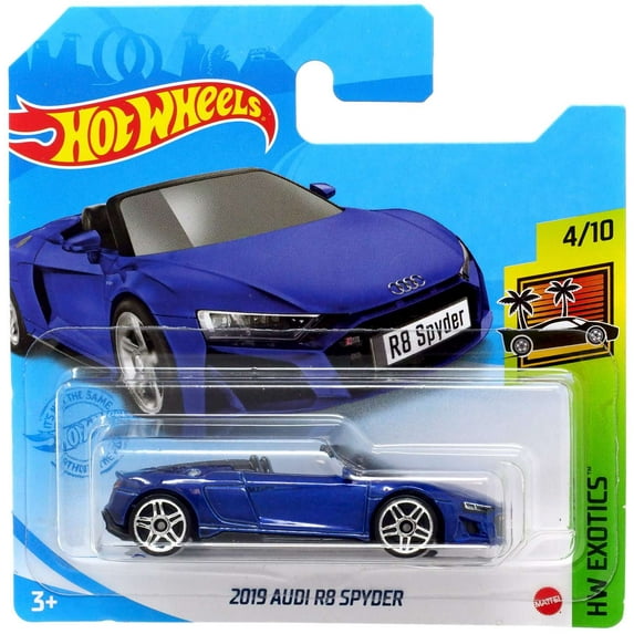 Hot Wheels HW Exotics 2019 Audi R8 Spyder Diecast Car (Short Card)