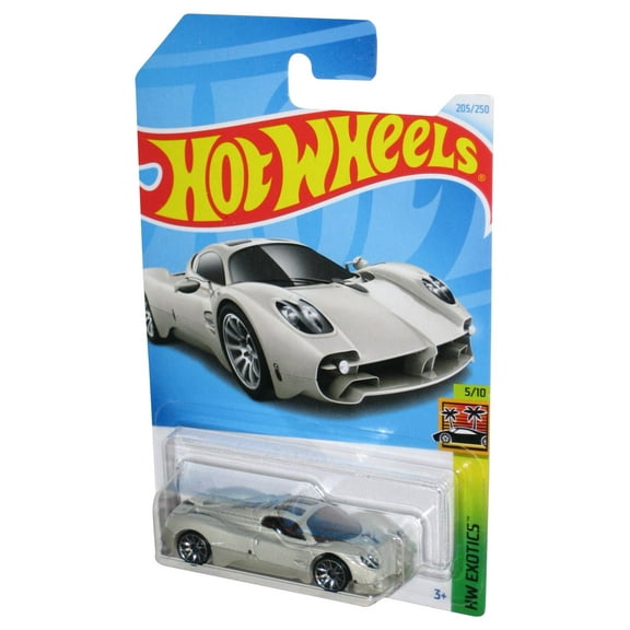Hot Wheels HW Exotics 5/10 (2021) Silver Pagani Utopia Toy Car 205/250