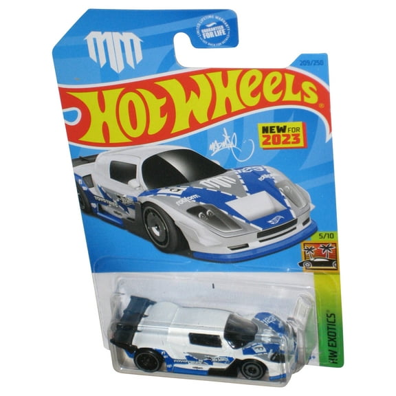 Hot Wheels HW Exotics 5/10 (2023) White Mad Mike Drift Attack Toy Car 209/250