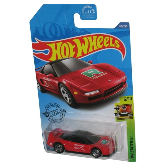 Hot Wheels HW Exotics 6/10 (2017) Red '90 Acura NSX Toy Car 163/250