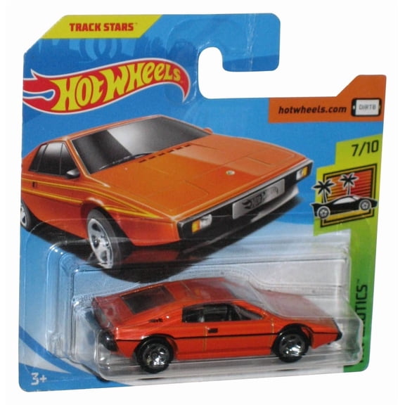 Hot Wheels HW Exotics 7/10 (2017) Orange Lotus Esprit S1 Toy Car 126/365 - (Short Card)