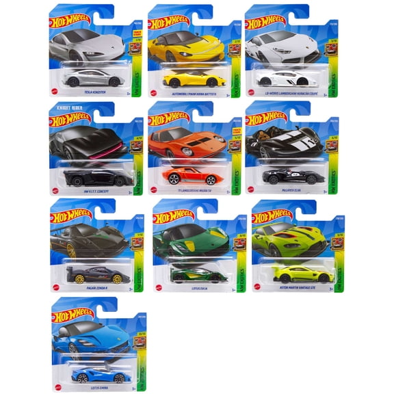 Hot Wheels HW Exotics Diecast Car 10-Pack