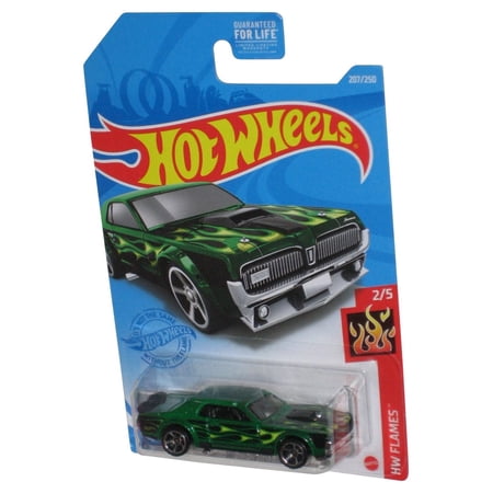 Hot Wheels HW Flames 2/5 (2020) Green '68 Mercury Cougar Car 207/250