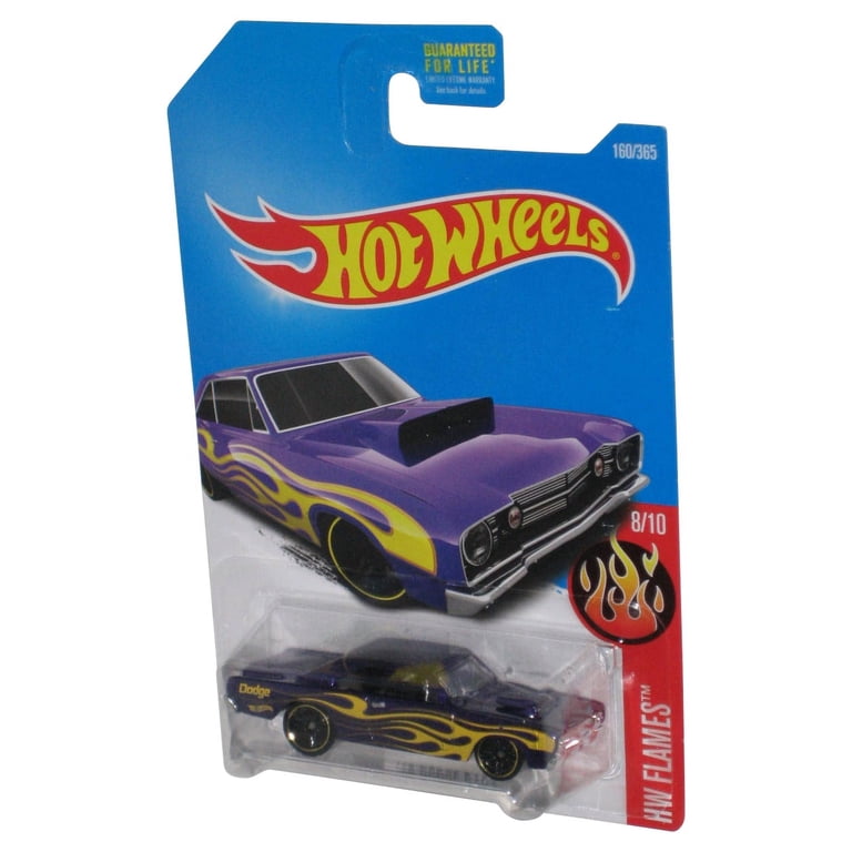 Hot Wheels HW Flames 8/10 (2015) Purple '68 Dodge Dart Toy Car 160
