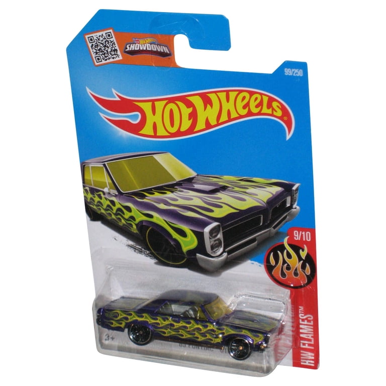 Hot Wheels HW Flames 9/10 (2015) Purple '65 Pontiac GTO Car 99/250