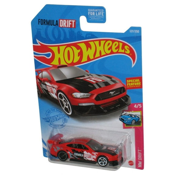 Hot Wheels HW Formula Drift 4/5 (2020) Red Custom '18 Ford Mustang GT Toy Car 127/250