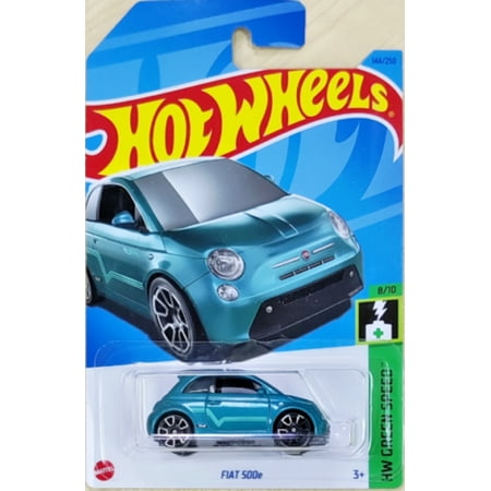 Hot Wheels HW Green Fiat 500E Electric Vehicle
