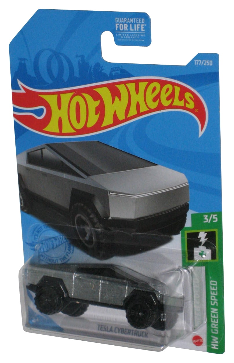 Hot Wheels HW Green Speed 3 5 2020 Tesla Cybertruck Toy Car 177 250 Cracked Plastic