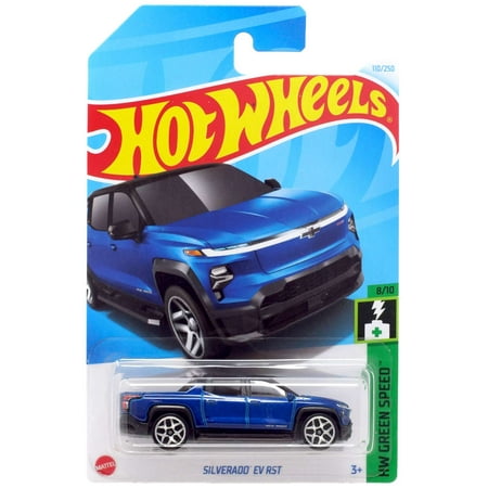 Hot Wheels HW Green Speed Silverado EV RST Diecast Car