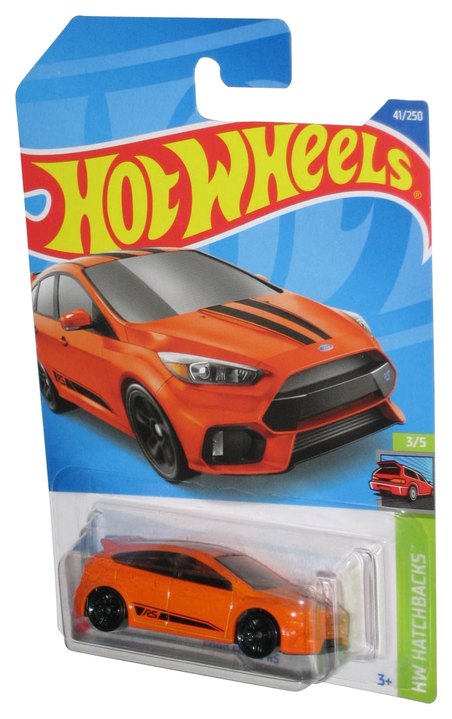 Hot Wheels Ford Focus RS - HW Hatchbacks 3/5 | Orange, Short Card, Mattel 2022