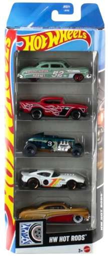Hot Wheels, Die Cast Cars, 5-Pack, Classic and Modern Vehicles