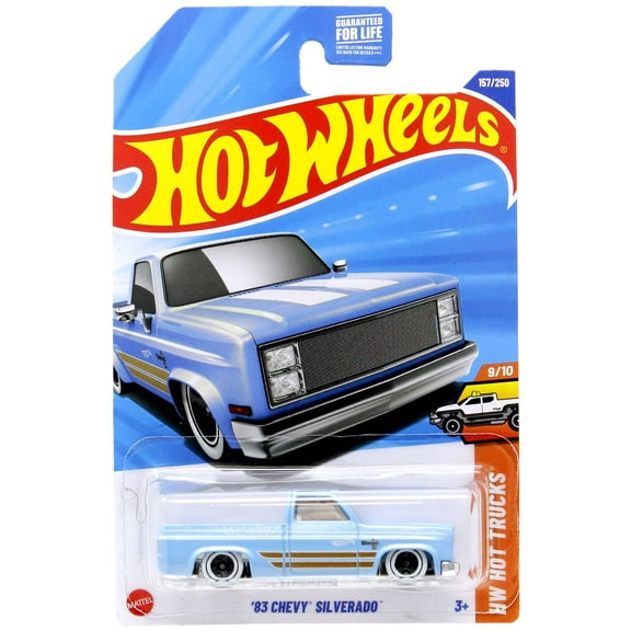 Hot Wheels HW Hot Trucks '83 Chevy Silverado Diecast Car