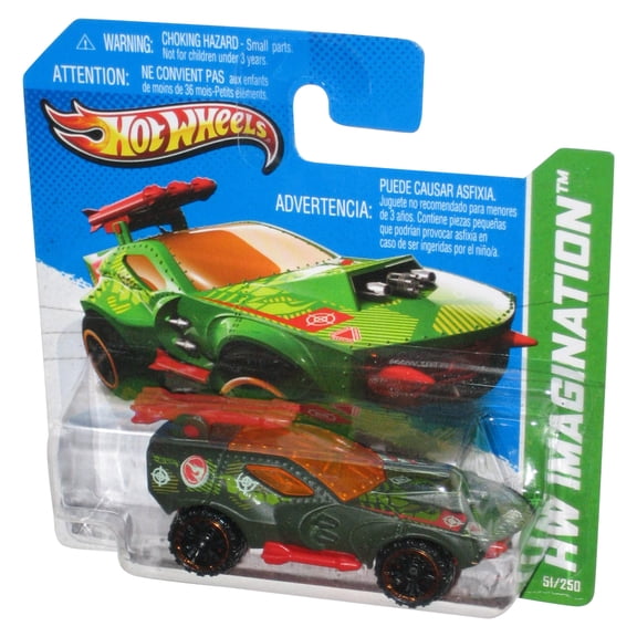 Hot Wheels HW Imagination (2012) Green Sting Rod II Toy Car 51/250 - (Short Card)