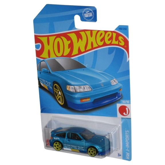 Hot Wheels HW J-Imports 10/10 (2021) Blue '88 Honda CR-X Car 148/250