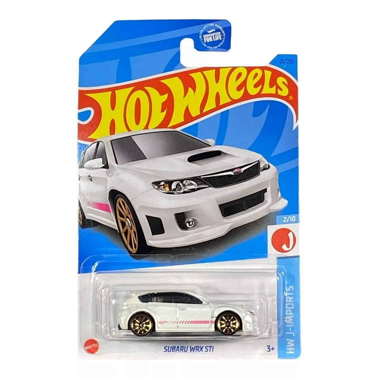 Hot Wheels HW J-Imports 2/10 (2021) White Subaru WRX STI Toy Car