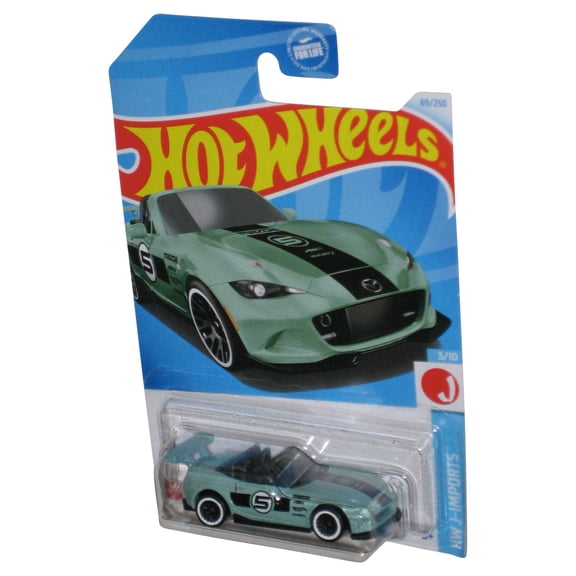 Hot Wheels HW J-Imports 3/10 (2021) Green '15 Mazda MX-5 Miata Toy Car 69/250