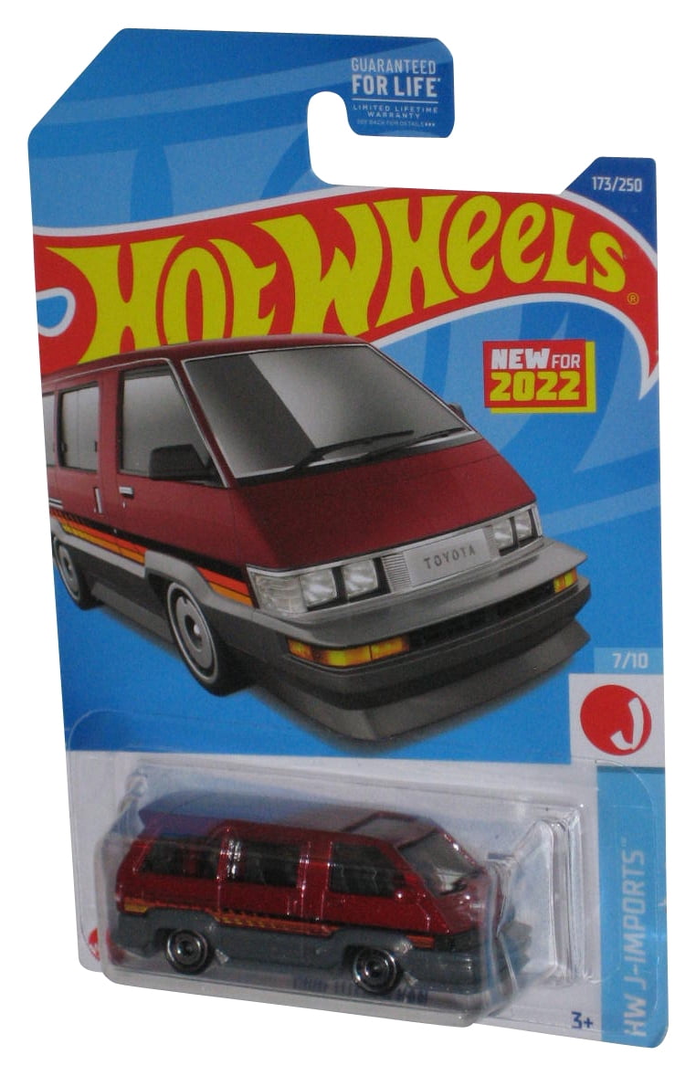 Hot Wheels HW J-Imports 7/10 (2022) Red 1986 Toyota Van Toy 173