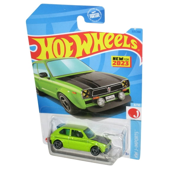 Hot Wheels HW J-Imports 8/10 (2021) Green '73 Honda Civic Custom Car 117/250