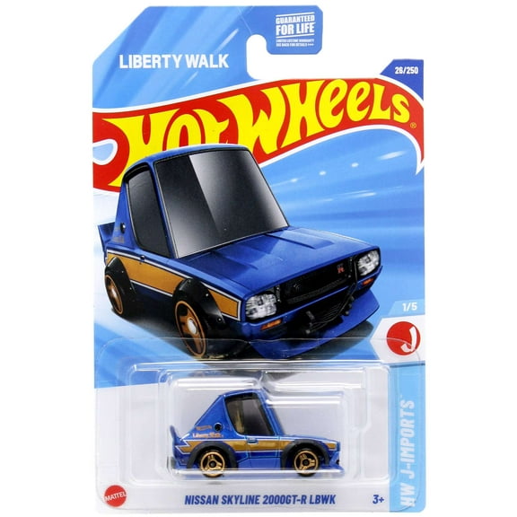 Hot Wheels HW J-Imports Nissan Skyline 2000GT-R LBWK Diecast Car (Liberty Walk)