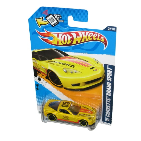 Hot Wheels HW Main Street '12 Yellow 71 Corvette Grand Sport Toy Car 162/247