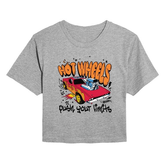 Hot Wheels - HW Marker - Juniors Cropped Short Sleeve Graphic T-Shirt