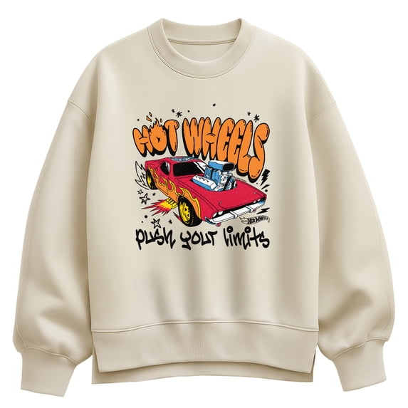 Hot Wheels - HW Marker - Ladies Oversized Fleece Crew Sweatshirt