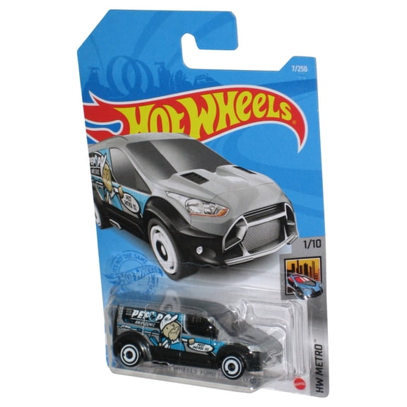 Hot Wheels HW Metro 1/10 (2020) Gray Ford Transit Connect Car 7/250