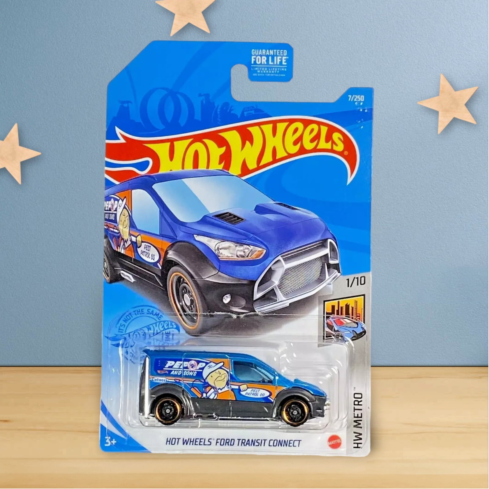 Hot Wheels HW Metro 1 10 2020 Gray Ford Transit Connect Car 7 250
