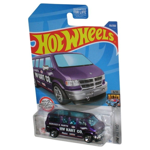 Hot Wheels HW Metro 6/10 (2021) Purple Dodge Van Toy 55/250