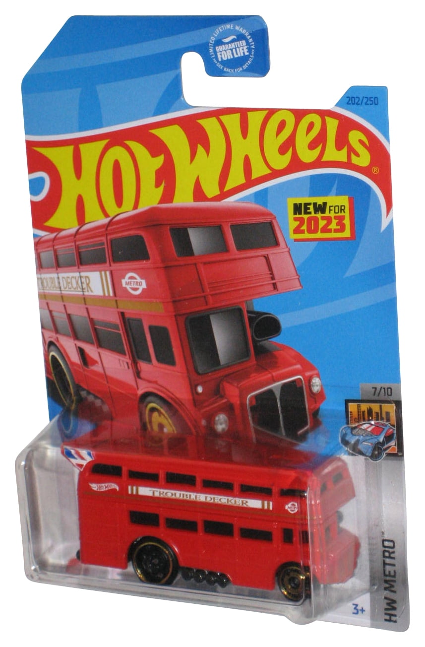 Hot Wheels HW Metro 7/10 (2023) Red Trouble Decker Toy 202