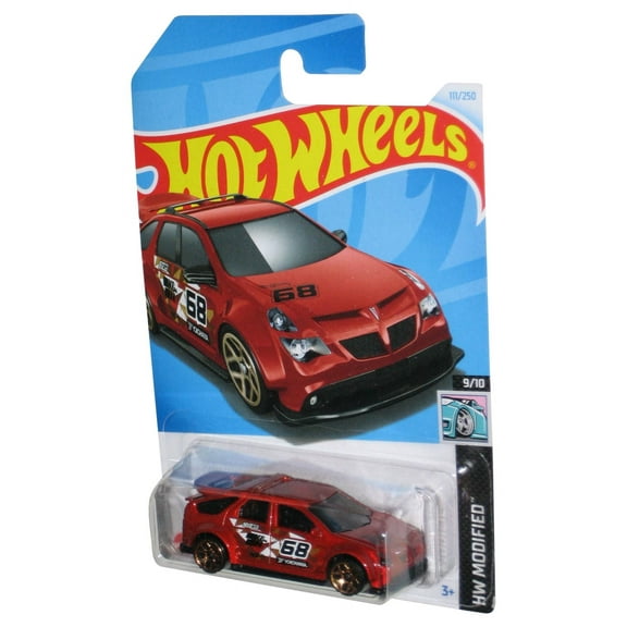 Hot Wheels HW Modified 9/10 (2021) Red Pontiac Aztek Custom Toy Car 111/250
