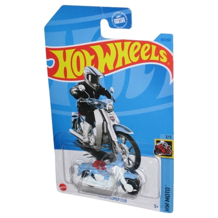 Hot Wheels HW Moto 3/5 (2021) Blue Honda Super Cub Toy Motorcycle Bike 87/250