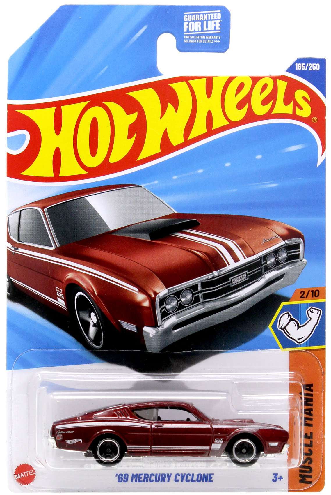 Hot Wheels HW Muscle Mania '69 Mercury Cyclone Diecast Car