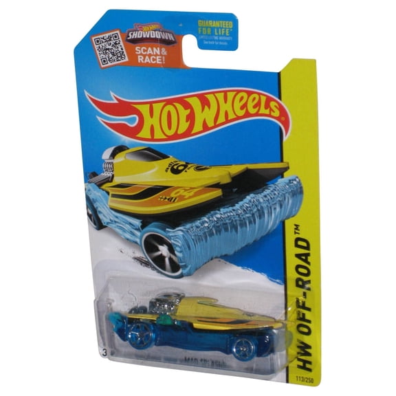 Hot Wheels HW Off-Road (2013) Yellow & Blue Mad Splash Toy Car 113/250