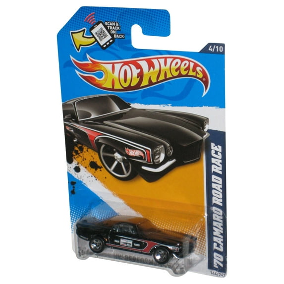 Hot Wheels HW Performance '12 4/10 Black '70 Camaro Road Race Car 144/247