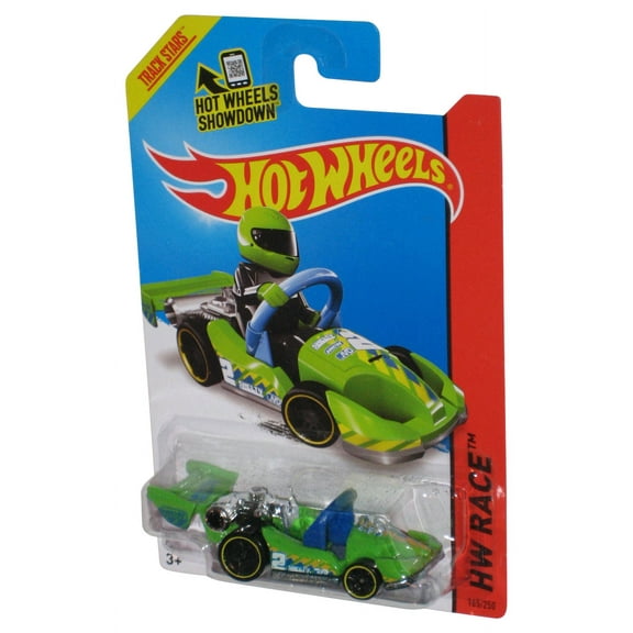 Hot Wheels HW Race (2014) Green Let's Go Die-Cast Toy Car 165/250