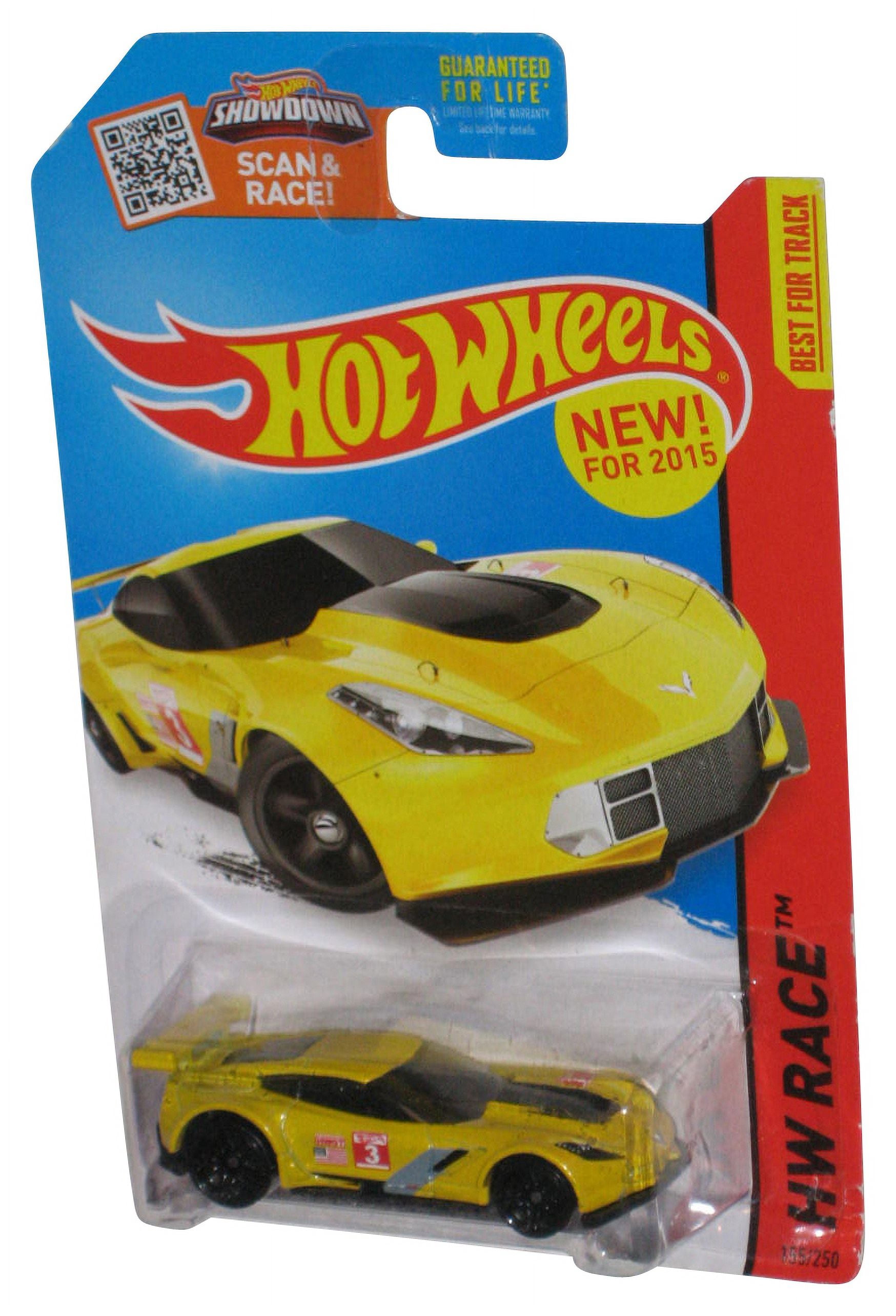 Hot Wheels HW Race (2015) Yellow Corvette C7.R Toy Car 155/250 ...