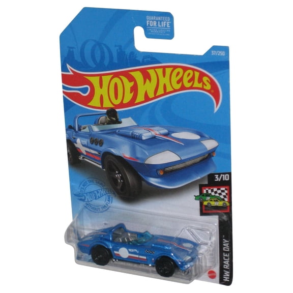 Hot Wheels HW Race Day 3/10 (2020) Blue Corvette Grand Sport Roadster Toy Car 37/250