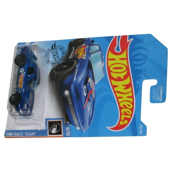 Hot Wheels HW Race Team 9/10 (2017) Blue Corvette Grand Sport Toy Car 233/250