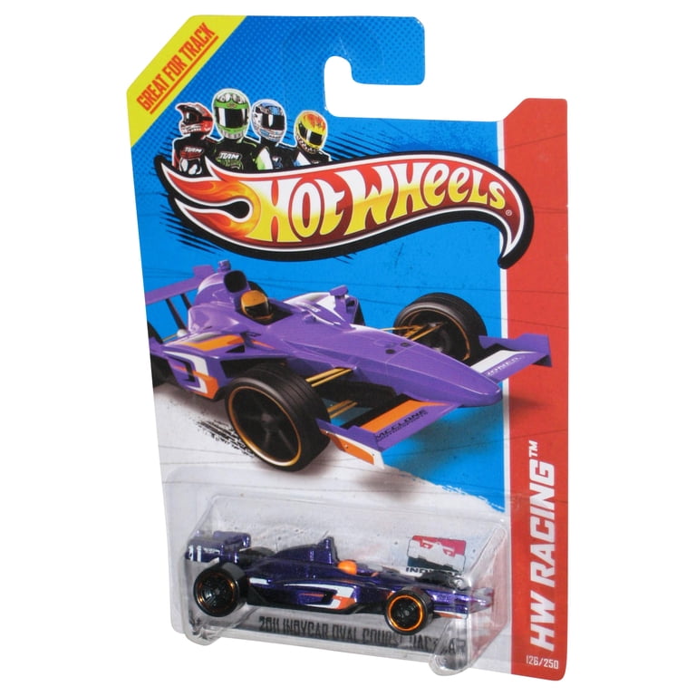 Hot Wheels HW Racing 2011 Indycar Oval Course Purple Race Car Toy