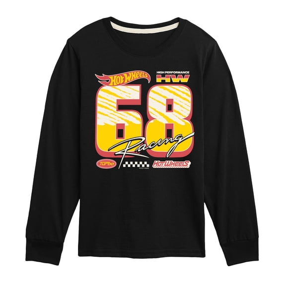 Hot Wheels - Racing Jersey - Youth Boys Long Sleeve Graphic T-Shirt
