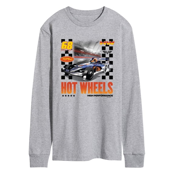 Hot Wheels - HW Racing Men's Long Sleeve Graphic T-Shirt