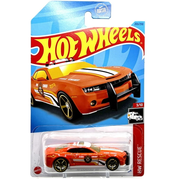 Hot Wheels HW Rescue '10 Camaro SS Diecast Car (Orange)