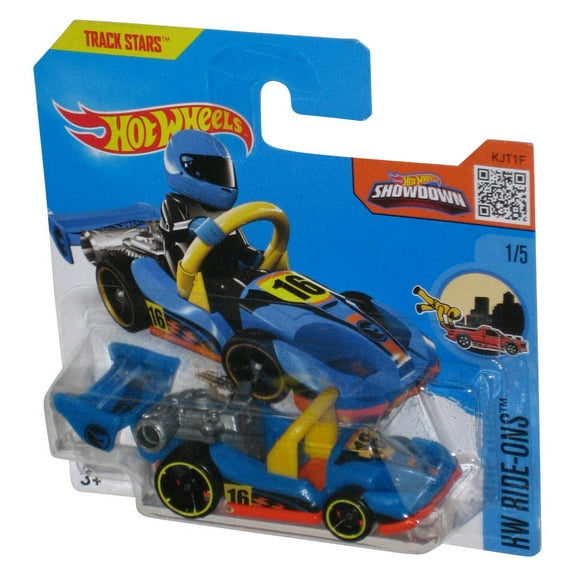 Hot Wheels HW Ride-Ons 1/5 (2016) Let's Go Blue Toy Car 66/250 - (Short Card)