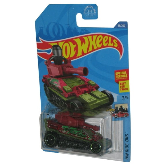 Hot Wheels HW Ride-Ons Tanknator Red & Green (2017) Toy Car #98/250