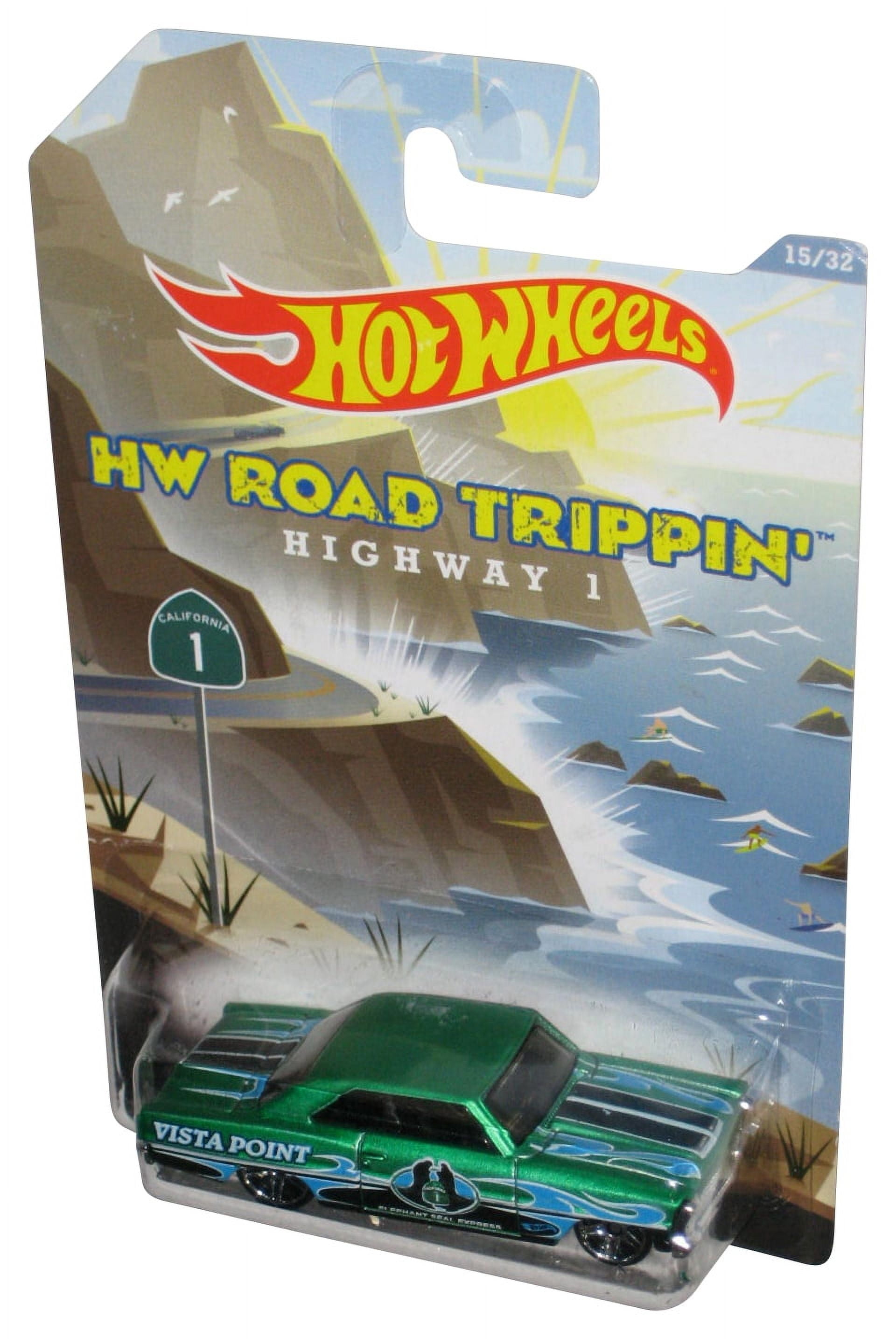 Hot Wheels HW Road Trippin' Highway 1 '66 Chevy Nova Green Toy Car